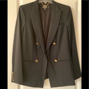 DKNY Classic Double Breasted Blazer with Gold Buttons